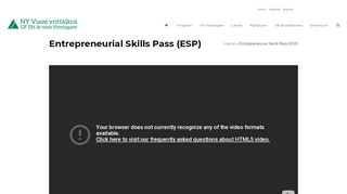 
                            8. Entrepreneurial Skills Pass (ESP) – NY Vuosi yrittäjänä -ohjelma