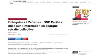 
                            5. Entreprises / Retraites : BNP Paribas mise sur l'information en ...