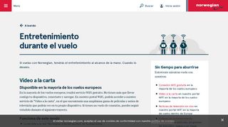 
                            3. Entretenimiento durante el vuelo | Norwegian