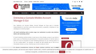 
                            9. Entrevista a Gonzalo Moldes Account Manager E-Goi - Observatorio ...