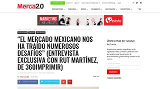 
                            11. entrevista exclusiva con Rut Martínez, de 360imprimir