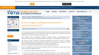 
                            9. Entro il 31 maggio va predisposta la certificazione di rendiconto al ...