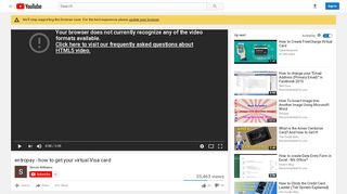 
                            4. entropay - how to get your virtual Visa card - YouTube