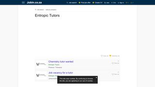 
                            9. Entropic Tutors - Jobin.co.za