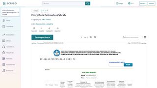 
                            9. Entry Data Fatimatus Zahrah - Scribd