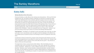 
                            1. Entry Info – The Barkley Marathons