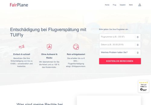 
                            13. Entschädigung bei Flugverspätung mit TUIFly - FairPlane