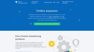 
                            1. Entwickler-Zentrum :: Add-ons für Firefox - Firefox Add-ons - Mozilla