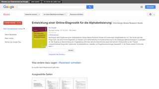 
                            13. Entwicklung einer Online-Diagnostik für die Alphabetisierung: Eine ...