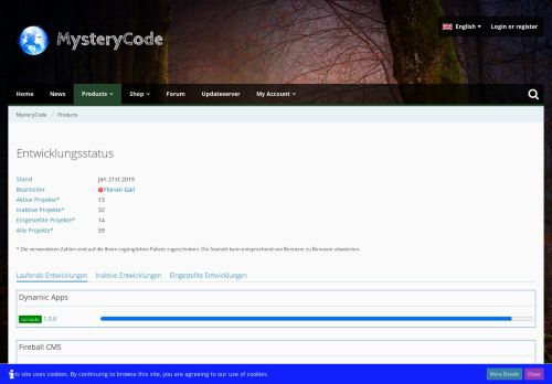 
                            9. Entwicklungsstatus - MysteryCode