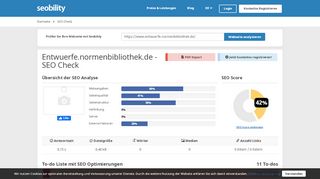 
                            7. entwuerfe.normenbibliothek.de | SEO Bewertung | Seobility.net