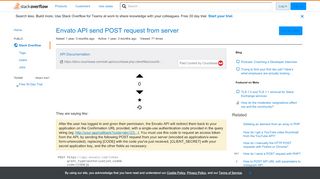 
                            11. Envato API send POST request from server - Stack Overflow