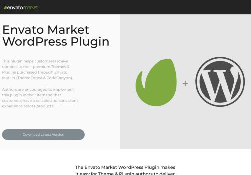 
                            8. Envato Market WordPress Plugin