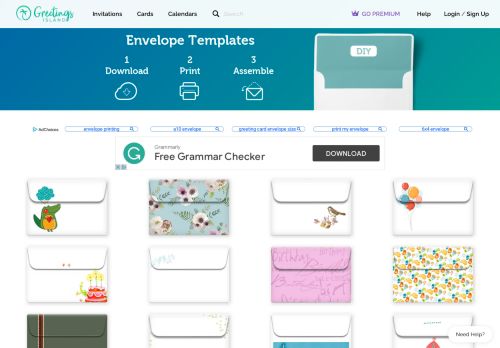 
                            10. Envelope Templates (free) | Greetings Island