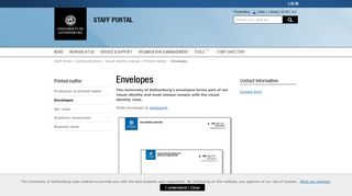 
                            10. Envelopes – Staff Portal - University of Gothenburg - Medarbetarportalen
