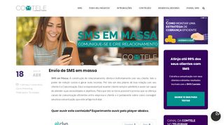 
                            6. Envio de SMS em massa - Comtele