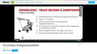 
                            6. Envirologic bolagspresentation on Vimeo