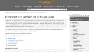 
                            13. Environment-level user login and workspace - Relativity documentation