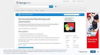 
                            1. Environmental Monitoring and Assessment - Springer