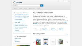 
                            1. Environmental Sciences | Springer