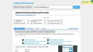 
                            5. envision-mobileapps.com at WI. Business profile for envision ...