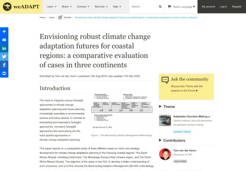 
                            13. Envisioning robust climate change adaptation futures for coastal ...