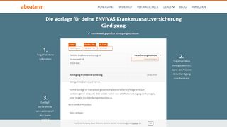 
                            5. ENVIVAS Krankenzusatzversicherung online kündigen - Aboalarm