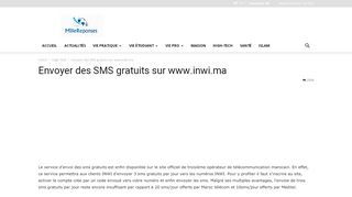 
                            12. Envoyer des SMS gratuits sur www.inwi.ma
