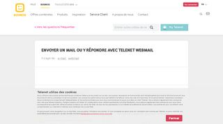 
                            9. Envoyer un mail ou y répondre avec Telenet Webmail