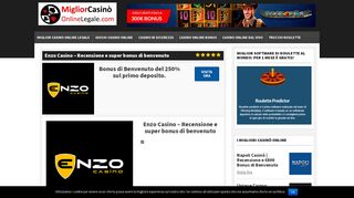 
                            6. Enzo Casino – Recensione e super bonus di benvenuto |