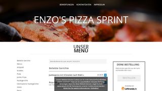 
                            6. Enzo's Pizza Sprint - - Italienische Pizza, International bestellen