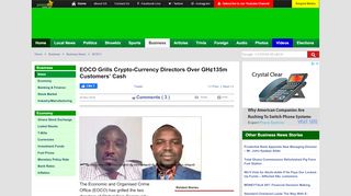 
                            10. EOCO Grills Crypto-Currency Directors Over GH¢135m Customers ...