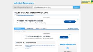 
                            8. eoffice.apeasternpower.com at Website Informer. Visit Eoffice ...