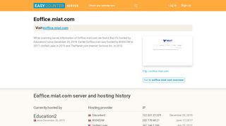 
                            6. Eoffice.miat.com server and hosting history