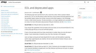 
                            6. EOL and deprecated apps - Citrix Product Documentation