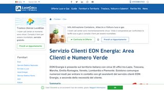 
                            10. EON Energia: numero verde, servizio clienti e area clienti - Luce-Gas.it