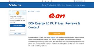 
                            12. Eon Energy UK - Tariffs, Account Login, Jobs, Smart Meters | Selectra