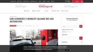 
                            12. Eon schmiedet E-Mobility-Allianz mit ALD Automotive - energate ...