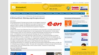 
                            7. E.ON SmartCheck: Web-App zeigt Energieverbrauch - Stromauskunft