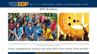 
                            3. EOP Students — Educational Opportunity Program
