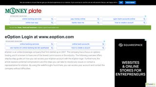 
                            11. eOption Login at www.eoption.com — Money Plate