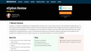 
                            5. eOption Review 2019 • Fees, Platform, Pros and Cons • ...