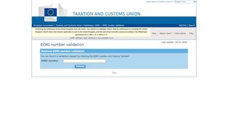 
                            13. EORI number validation - European Commission