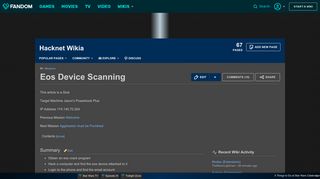 
                            4. Eos Device Scanning | Hacknet Wikia | FANDOM powered by Wikia