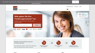 
                            3. EOS Serviceportal: Bezahlen Sie Ihre offene EOS Inkasso Forderung