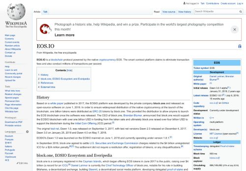 
                            4. EOS.IO - Wikipedia