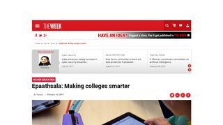 
                            11. Epaathsala: Making colleges smarter - The Week