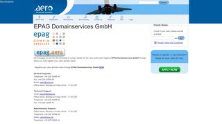 
                            5. EPAG Domainservices GmbH | .AERO