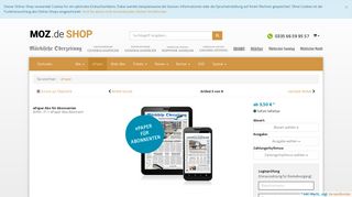 
                            5. ePaper Abo für Abonnenten | Märkische Onlinezeitung ... - MOZ-Shop