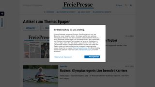 
                            5. Epaper ᐅ Alles zu diesem Thema auf FreiePresse.de